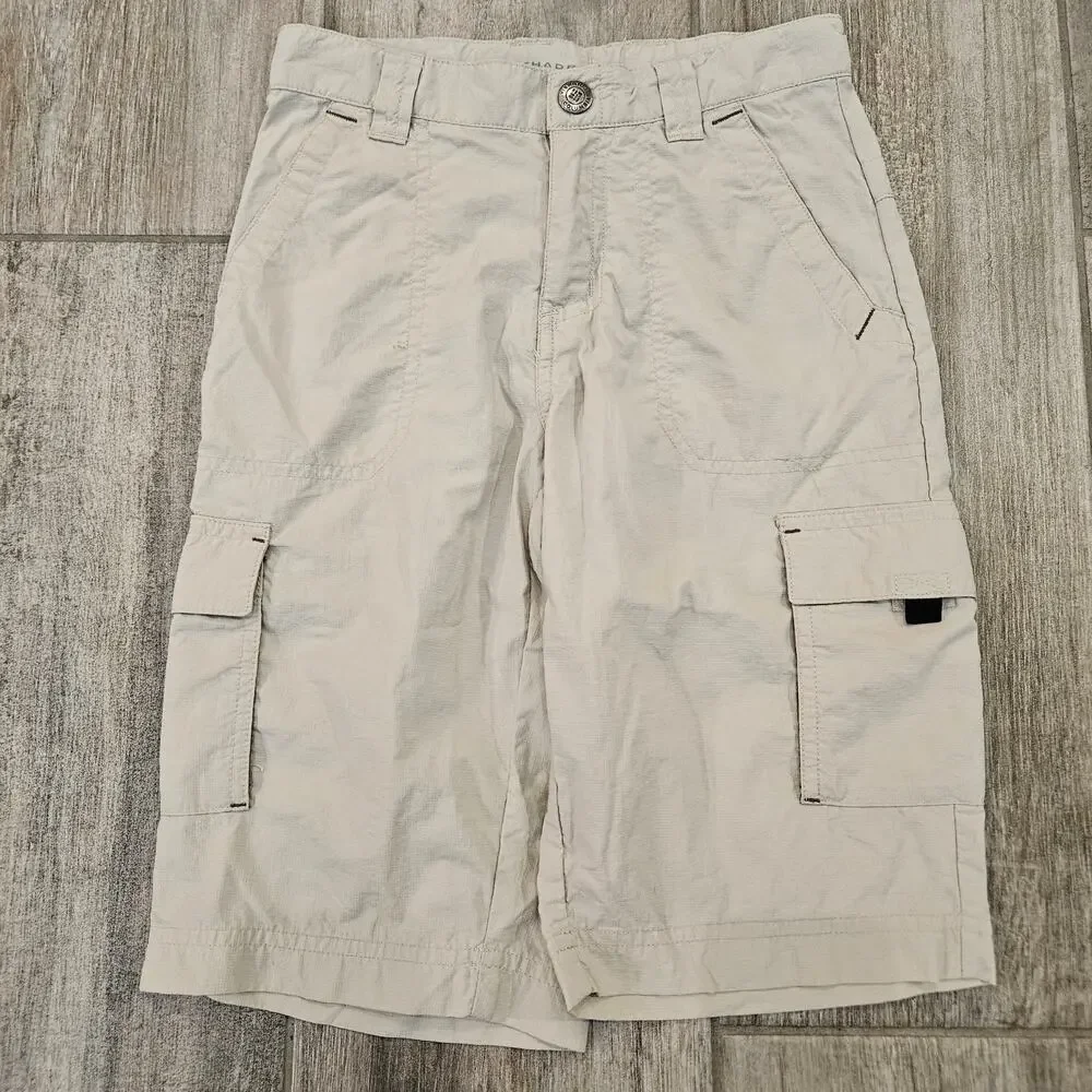 Columbia Cargo Shorts Boys Size‎ 4/5 Khaki Outdoor Utility Hiking Summer Basics
